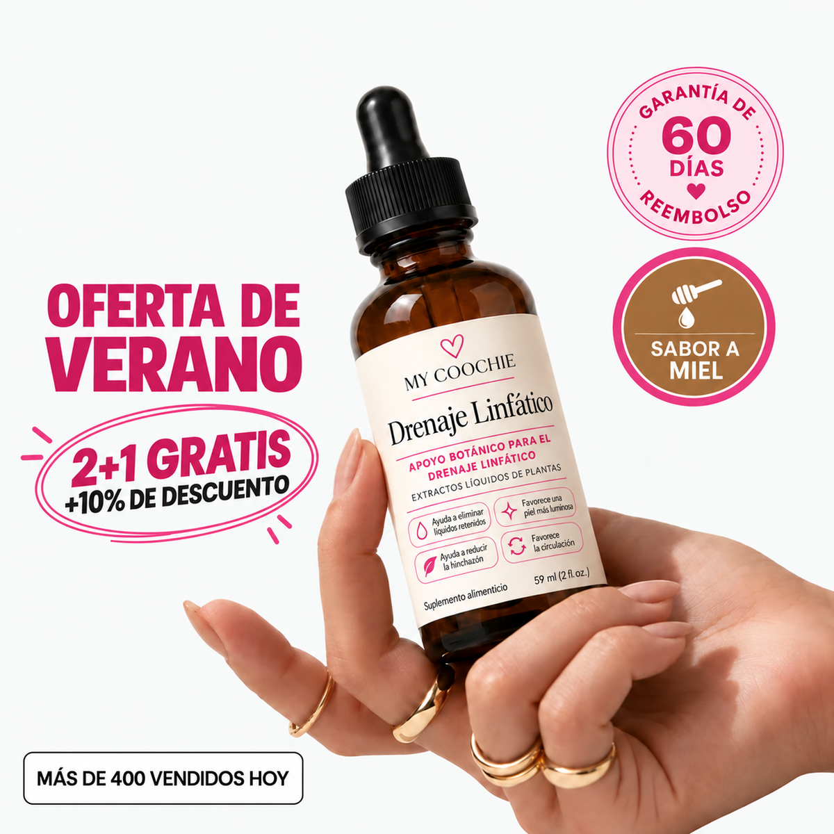 Gotas de Drenaje Linfático para Rostro y Cuerpo