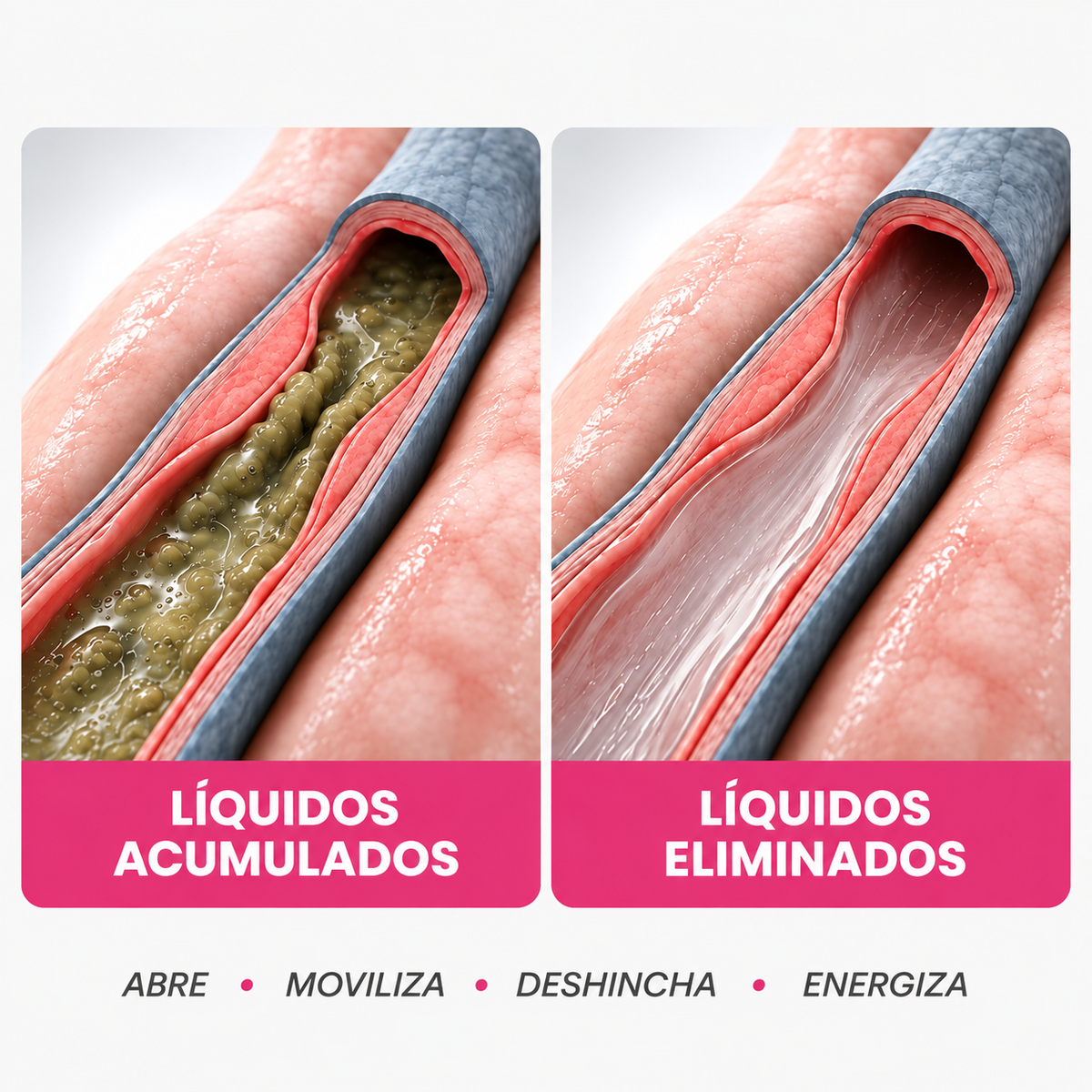 Gotas de Drenaje Linfático para Rostro y Cuerpo