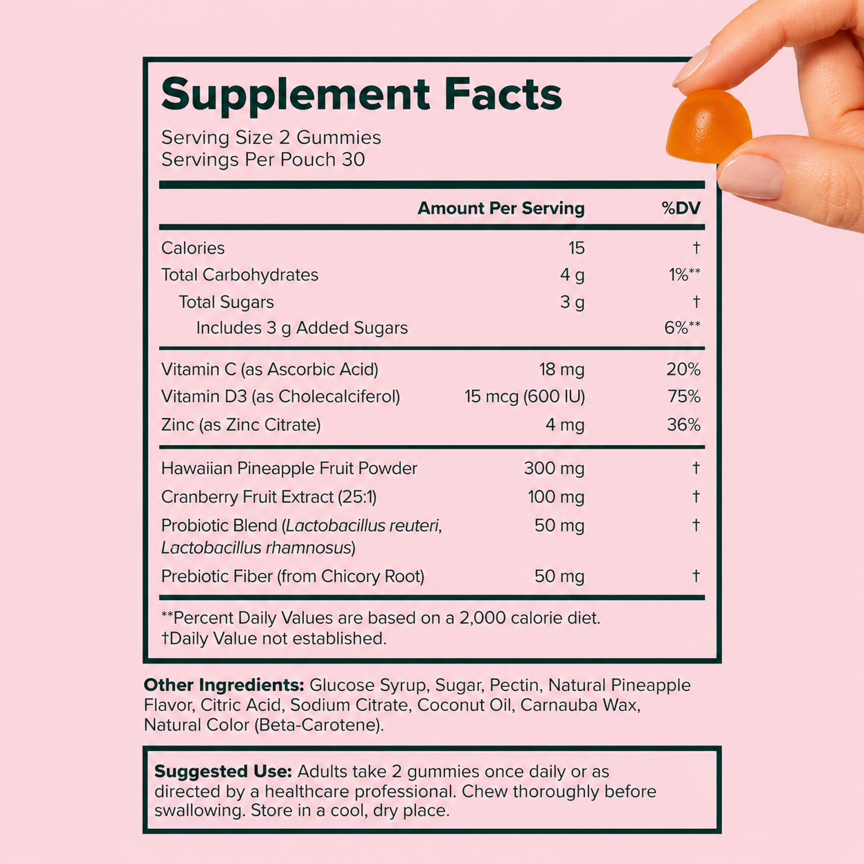 Daily Pineapple Juicy Gummies