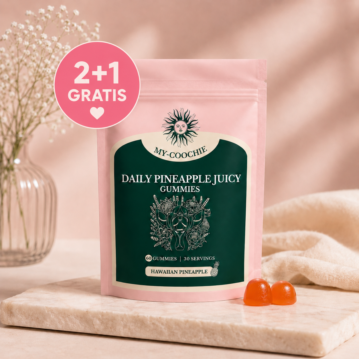 Daily Pineapple Juicy Gummies