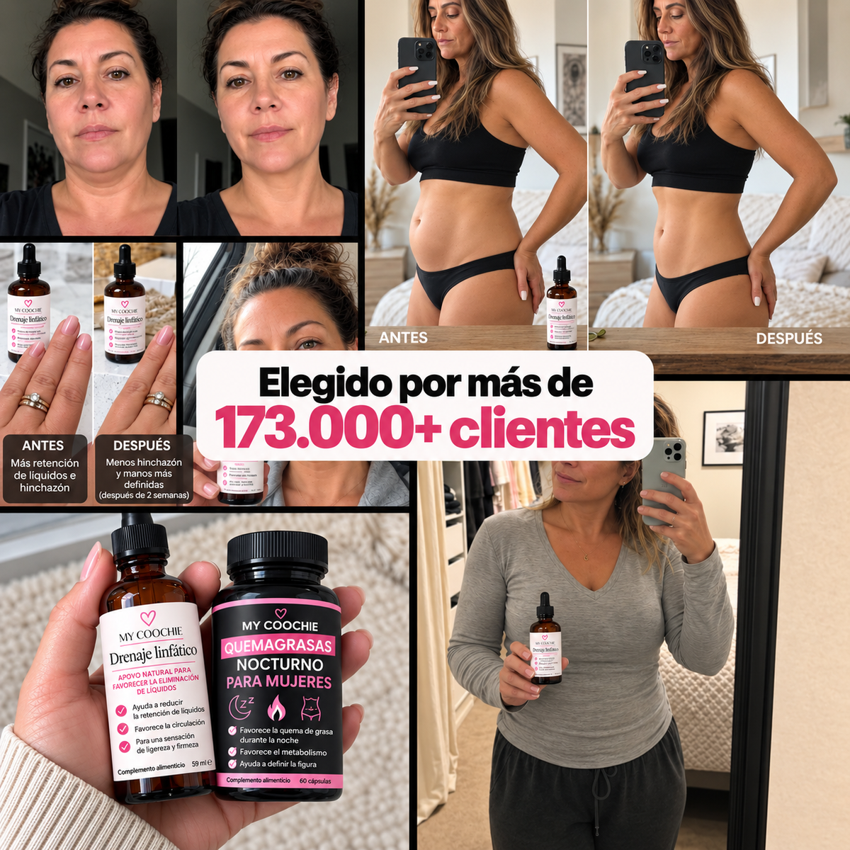 Gotas de Drenaje Linfático para Rostro y Cuerpo
