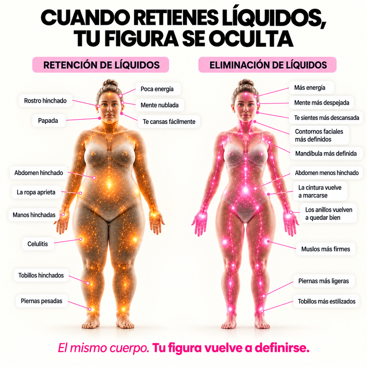 Gotas de Drenaje Linfático para Rostro y Cuerpo
